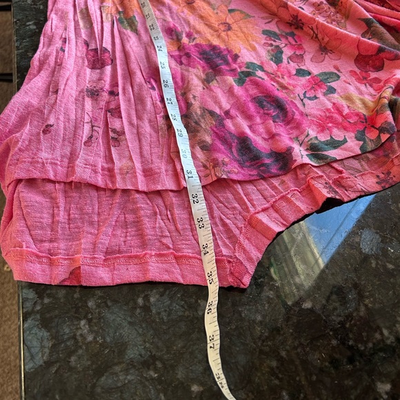 Cactus floral and sparkles midi length dress/tunic. Long sleeve. Fairy. Whimsy. - Picture 12 of 15